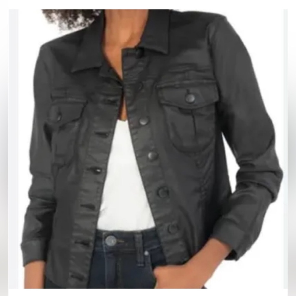 Just from the cloth dark navy jacket. Shine